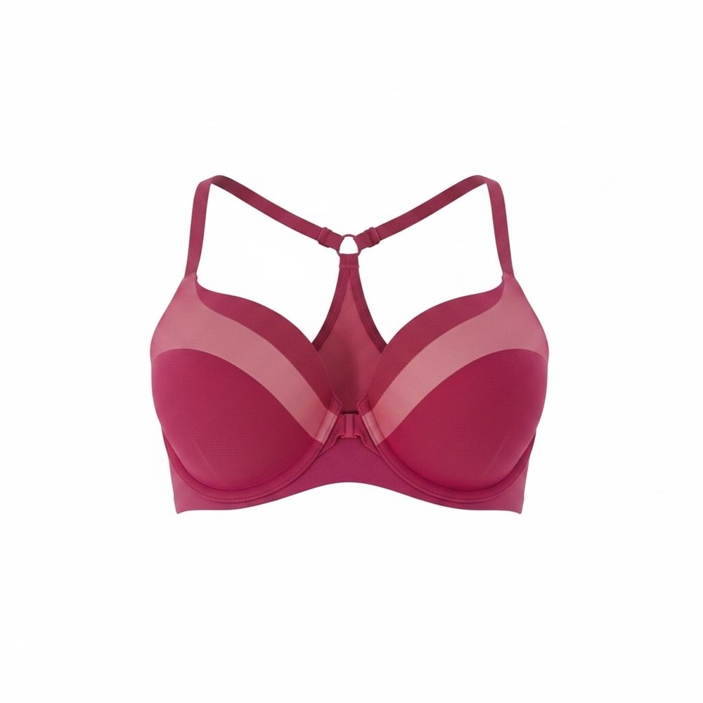 Victoria's Secret Body By Victoria Racerback Demi‎ Bra Front Close Pink 34D